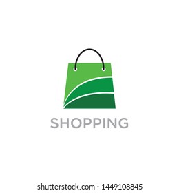 shopping bag logo concept vector for your market, shop, and business