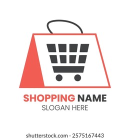 Shopping bag and Shopping logo design