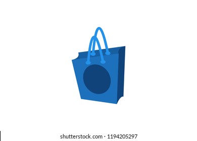 Shopping bag logo design inspiration Isolated On white Backgrounds