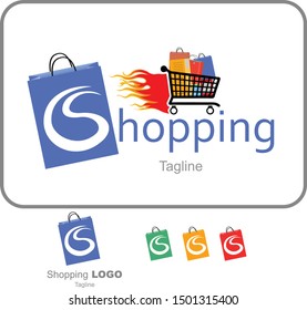 Shopping Bag Logo Design Template