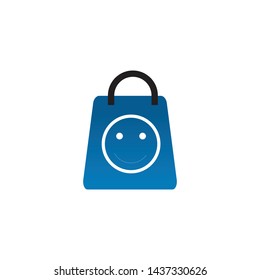 Shopping bag logo design vector template