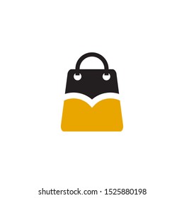 Shopping bag logo design vector template