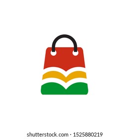 Shopping bag logo design vector template