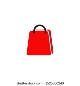 Shopping bag logo design vector template