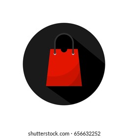 Shopping bag logo design vector