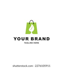 shopping bag logo in fruit shop