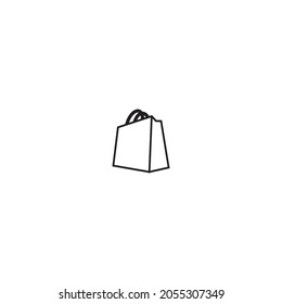 logotipo de la bolsa de compra e icono