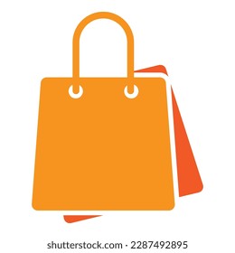 Shopping bag logo icon design template isolated