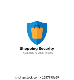 shopping bag logo and icon vector illustration, best logo for business and company