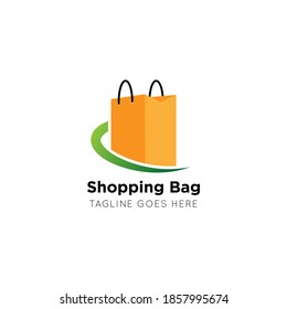 logotipo de la bolsa de compra e ilustración del icono vectorial, mejor logotipo para empresas y empresas