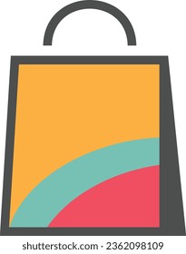 Symbol für das Shopping-Beutel-Logo, Vektorgrafik