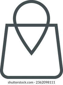 Vector de icono del logotipo de la bolsa de compras