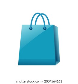Vector de ilustración del logotipo de la bolsa de compras.