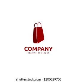 Shopping bag logo. Online shop logo.