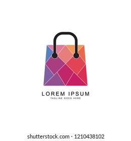 shopping bag logo template