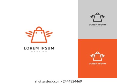 Vector de diseño de Plantilla de logotipo de bolso de compras
