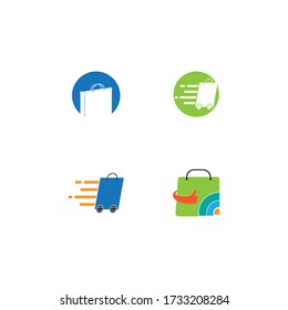 Shopping Bag Logo Template, Symbol, Icon