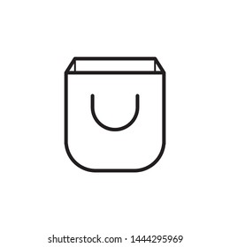 Shopping bag logo template vector icon design