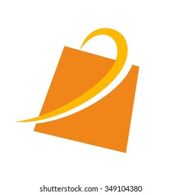 Shopping Bag Logo Vector.