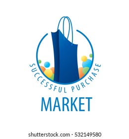 shopping bag logo vector 