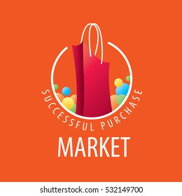 shopping bag logo vector 