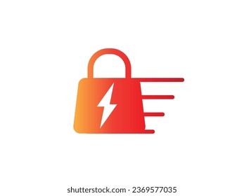 shopping bag logo vector design. colorful logo shopping bag. shop logo icon design vector