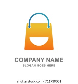 Shopping Bag Logo Vector Design