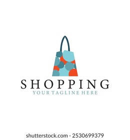 Diseño de Plantilla de ilustración de icono de Vector de logotipo de bolso de compras