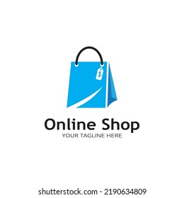 ilustración vectorial del logotipo de la bolsa de compras