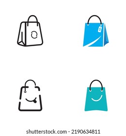 ilustración vectorial del logotipo de la bolsa de compras