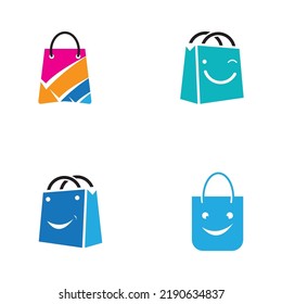 ilustración vectorial del logotipo de la bolsa de compras