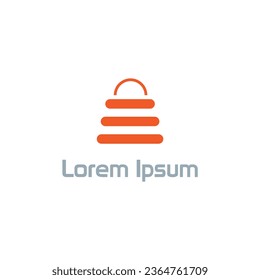 Imagen vectorial del logotipo de la bolsa de compras