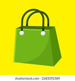 Shopping Bag Logo Vector Template Design Illustration
