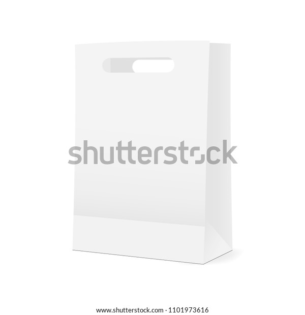 Download Shopping Bag Mockup Half Side View Stock Vector Royalty Free 1101973616