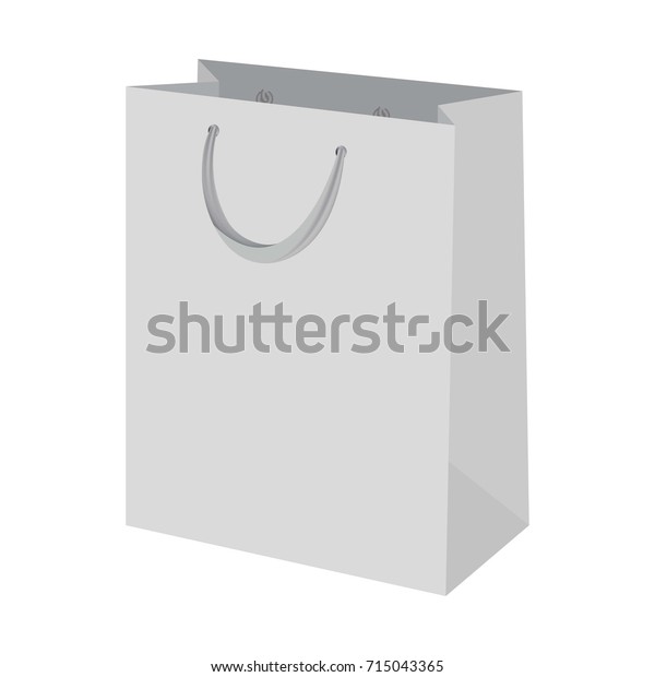 Download Shopping Bag Mockup Realistic Illustration Shopping Stock ...