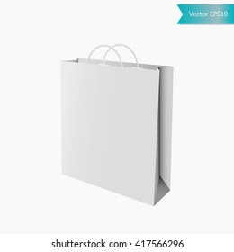 Shopping bag. Mockup, Vector illustration