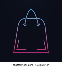 Shopping bag nolan icon. Simple thin line, outline vector of shopping icons for ui and ux, website or mobile application