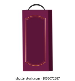 shopping bag object to wine bottle