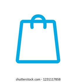 shopping bag on white background