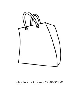 shopping bag on white background