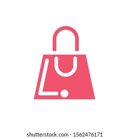 shopping bag on white background vector illustration design