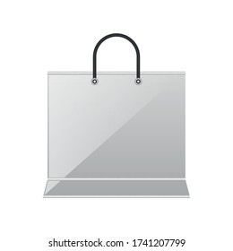 shopping bag on white background vector illustration design