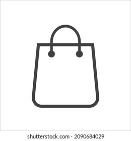 bolso de compra sobre fondo blanco