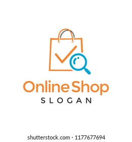 Shopping Bag Online Shop Logo Design