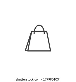 Plantilla vectorial de tienda en línea de bolsas de compras