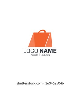 shopping bag with orange colour