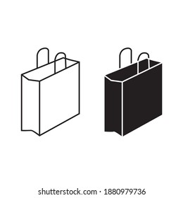 ilustración vectorial de diseño de la bolsa de compras