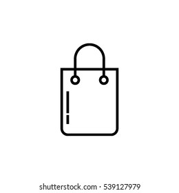 Shopping bag outline icon