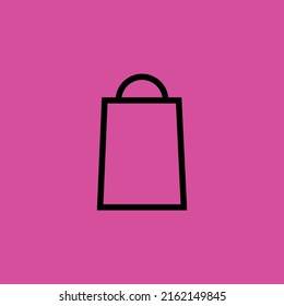 Umriss-Symbol für Einkaufstaschen. lineares Stilzeichen für mobiles Konzept und Webdesign. Papiertüte einfache Linie Vektorsymbol. Symbol, Logo-Abbildung. Pixel perfekte Vektorgrafik