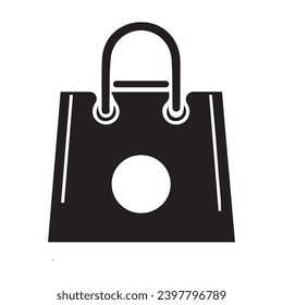 Shopping bag outline icon. A simple line vector icon of a paper bag. Illustration of a symbol or logo. Vector illustrations with pixel-perfect clarity